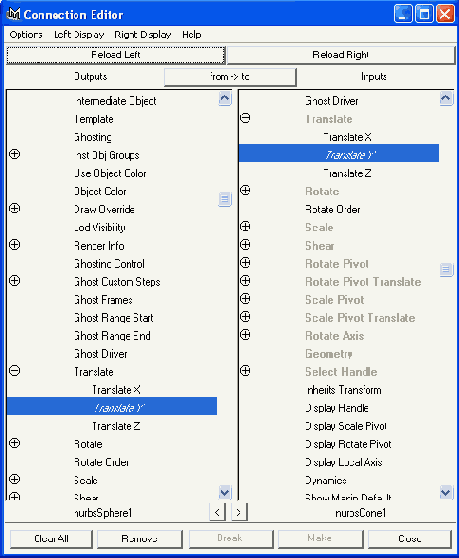   Connection Editor